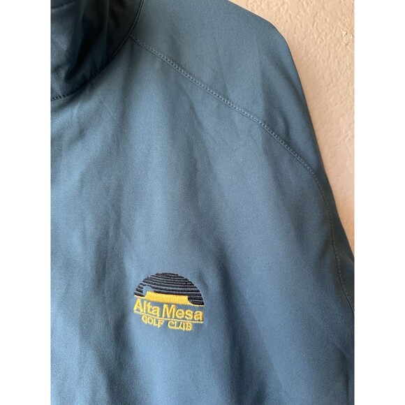 Footjoy Dryjoys Tour XP Blue/Yellow Golf Rain Jacket Alta Mesa Club Men’s Size L - Picture 5 of 9